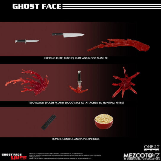 MEZCO One:12 Collective -Ghostface 1/12 Scale