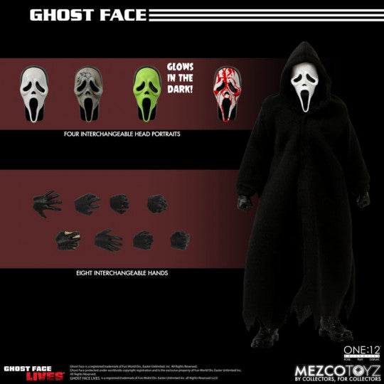 MEZCO One:12 Collective -Ghostface 1/12 Scale